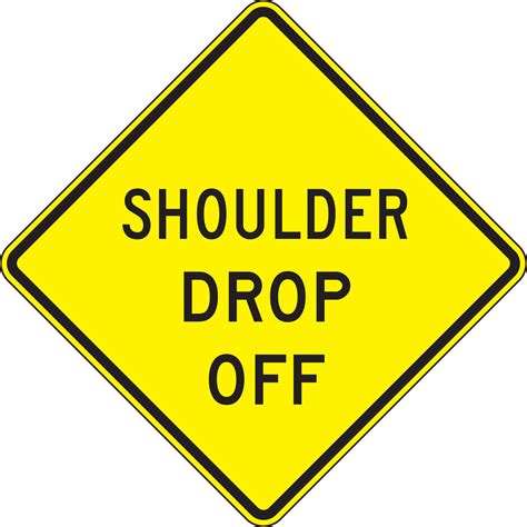 shoulder drop sign